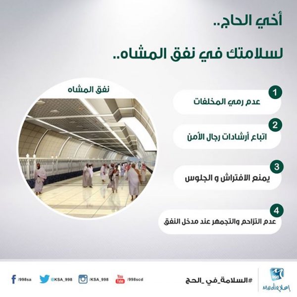 أخي الحاج .. لسلامتك في نفق المشاه