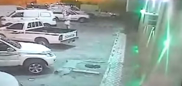 سرقة صحن مفطح بالرياض.. فيديو صادم!