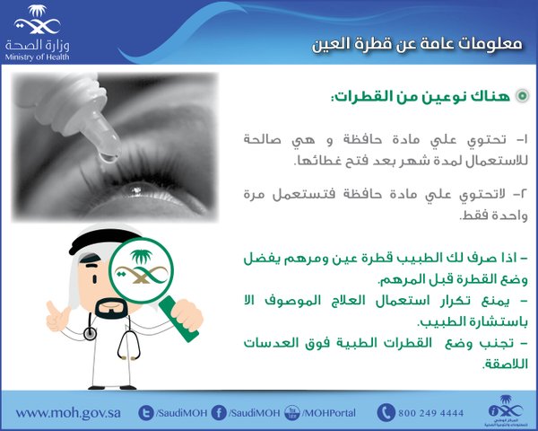 معلومات عامة عن قطرات العيون