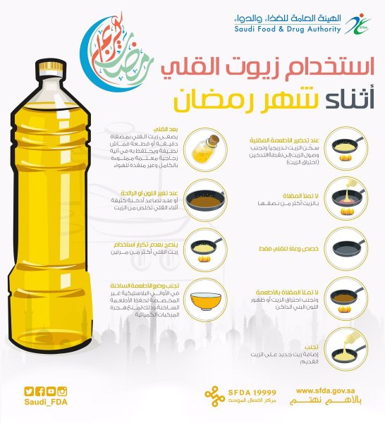 إرشادات لاستعمال زيوت القلي في #رمضان