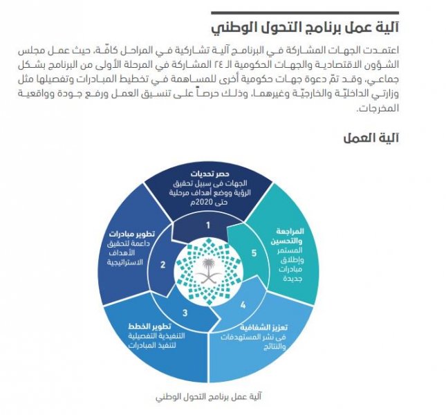 "إنفوغرافيك"آلية عمل #برنامج_التحول_الوطني_2020