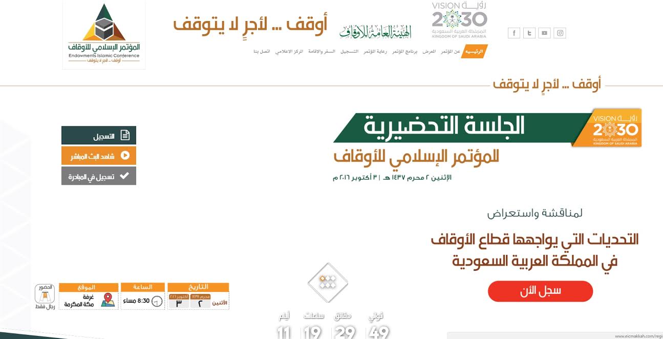 المؤتمر الإسلامي للأوقاف: التنمية الاقتصادية