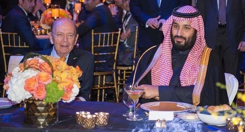 بالصور.. ولي العهد يشرف حفل عشاء منتدى الأعمال السعودي الأمريكي
