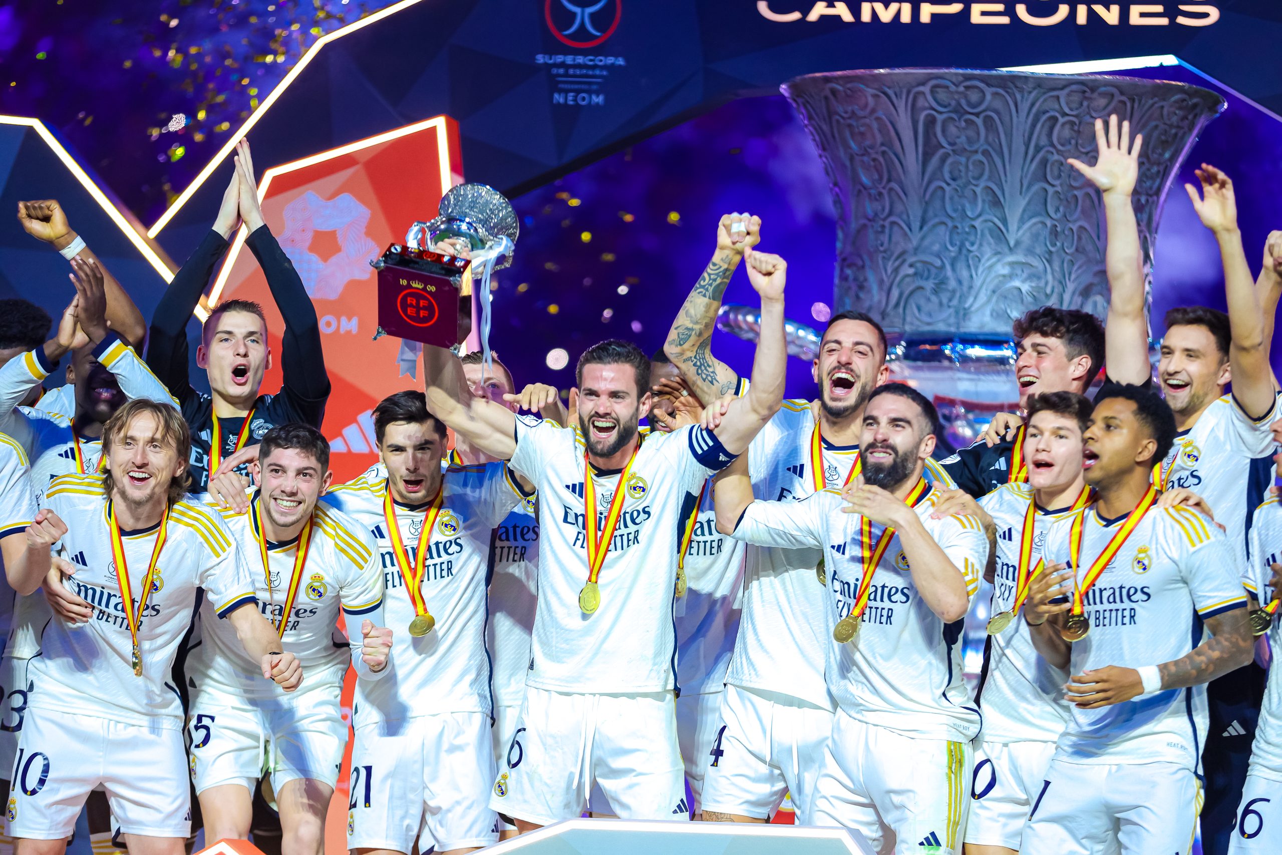 بالصور.. ريال مدريد بطلاً لكأس السوبر الإسباني