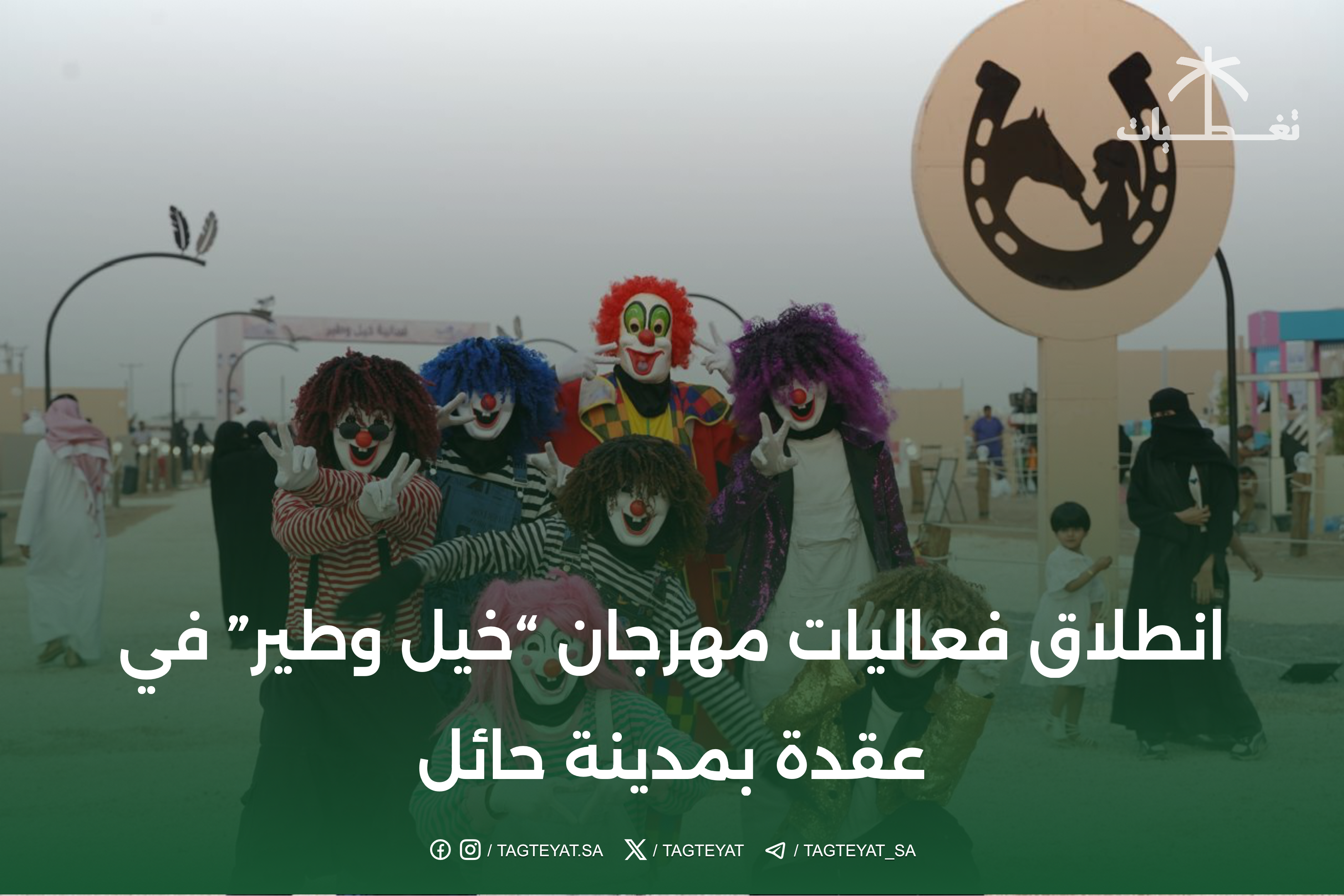 انطلق مهرجان "الخيول والطيور" في عقدة بحائل